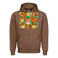 Chestnut pumpkin sunflowers leaves Zipper Hoodie - Artiststas