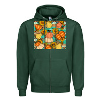 Sports Green pumpkin sunflowers leaves Zipper Hoodie - Artiststas