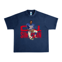Navy O.J. Simpson Urban Heavy Tee - trangStudio