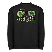 Black mardi gras Heavyweight Sweatshirt - SublimationCraftShop
