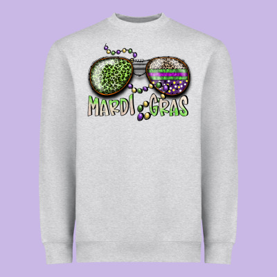 Mardi Gras Heavyweight Sweatshirt Designed By Sublimationcraftshop