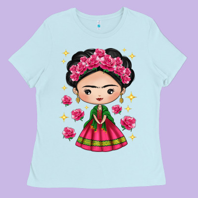 Mexican Girl Ladies Tee Designed By Texasbilliewilder