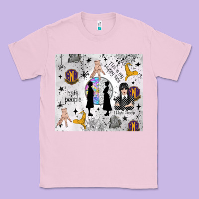 Gothic Girl And Colorful Girl Classic Tee Designed By Tumblerdesignbyshophia