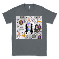 Charcoal Heather gothic girl and colorful girl Classic Tee - TumblerDesignByShophia