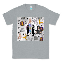 Heather Grey gothic girl and colorful girl Classic Tee - TumblerDesignByShophia