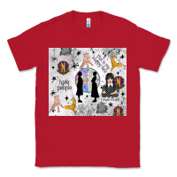 Red gothic girl and colorful girl Classic Tee - TumblerDesignByShophia