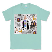 Seafoam gothic girl and colorful girl Classic Tee - TumblerDesignByShophia