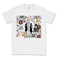 White gothic girl and colorful girl Classic Tee - TumblerDesignByShophia