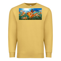 Antique Gold clown fish  license plate Premium Sweatshirt - BarkalooDesign