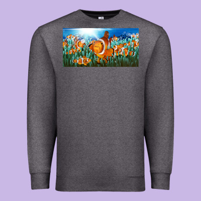Clown Fish  License Plate Premium Sweatshirt Designed By Barkaloodesign