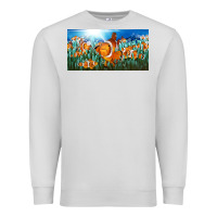 Dove Grey clown fish  license plate Premium Sweatshirt - BarkalooDesign
