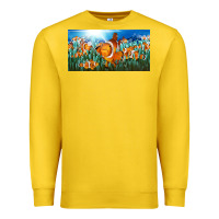 Lemon clown fish  license plate Premium Sweatshirt - BarkalooDesign