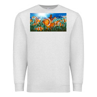 Oatmeal Heather clown fish  license plate Premium Sweatshirt - BarkalooDesign