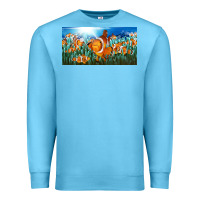 Ocean Blue clown fish  license plate Premium Sweatshirt - BarkalooDesign