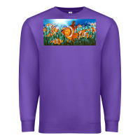Purple clown fish  license plate Premium Sweatshirt - BarkalooDesign