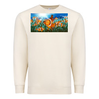 Sandshell clown fish  license plate Premium Sweatshirt - BarkalooDesign