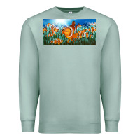 Seafoam clown fish  license plate Premium Sweatshirt - BarkalooDesign