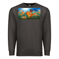 Smoke clown fish  license plate Premium Sweatshirt - BarkalooDesign