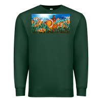 Sports Green clown fish  license plate Premium Sweatshirt - BarkalooDesign