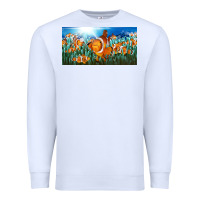 White clown fish  license plate Premium Sweatshirt - BarkalooDesign