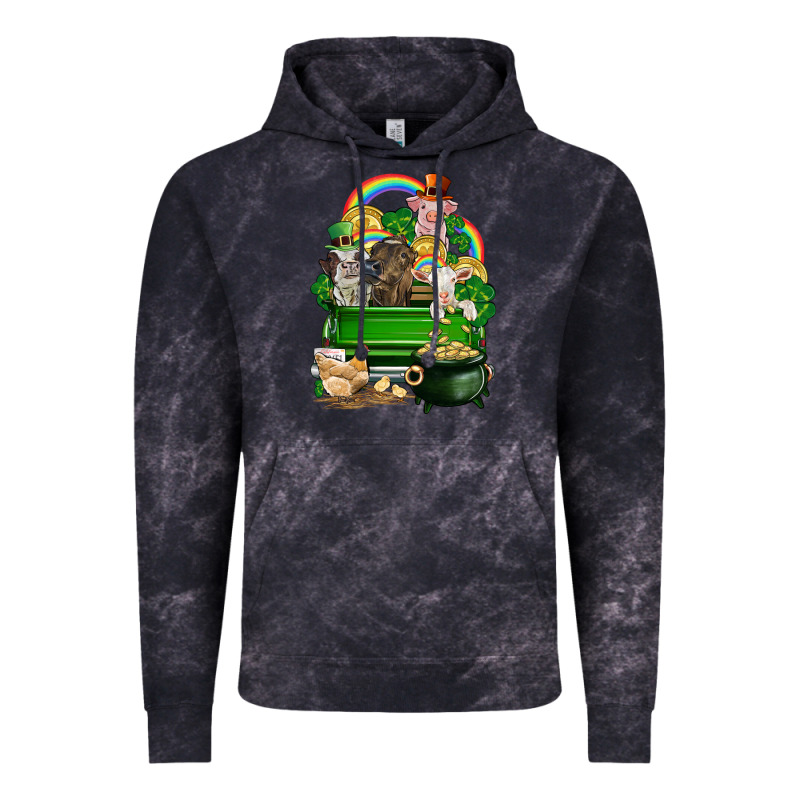 St. Patrick's Day Animal Truck Vintage Hoodie by CowGirlArtShop | Teevron