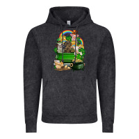 Vintage Black St. Patrick's Day animal truck Vintage Hoodie - CowGirlArtShop