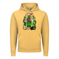 Vintage Mustard St. Patrick's Day animal truck Vintage Hoodie - CowGirlArtShop