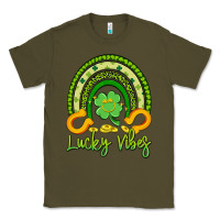 Army Green lucky vibes Classic Tee - Artiststas