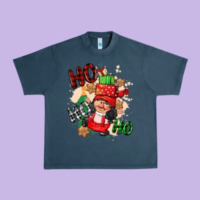 Ho Ho Ho Girl Gnome Urban Heavy Tee Designed By Cowgirlartshop
