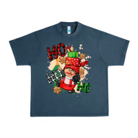 Midnight Navy ho ho ho girl gnome Urban Heavy Tee - CowGirlArtShop