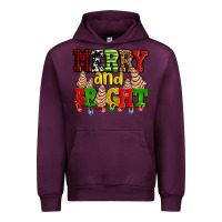 Mauve Wine merry and bright with christmas tree  cakes ado Urban Hoodie - AdoDesignShop
