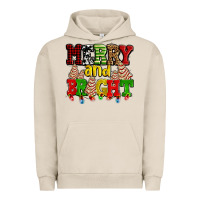 Pigment French Oak merry and bright with christmas tree  cakes ado Urban Hoodie - AdoDesignShop