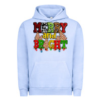 Pigment Grape Ice merry and bright with christmas tree  cakes ado Urban Hoodie - AdoDesignShop