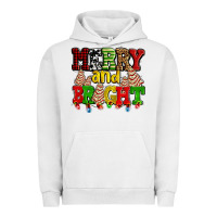 Pigment Lunar Rock merry and bright with christmas tree  cakes ado Urban Hoodie - AdoDesignShop