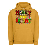 Pigment Peanut Butter merry and bright with christmas tree  cakes ado Urban Hoodie - AdoDesignShop