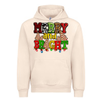 Sandshell merry and bright with christmas tree  cakes ado Urban Hoodie - AdoDesignShop