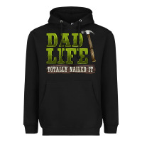 Black dad lıfe totally naıled it Heavyweight Hoodie - BarkalooDesign