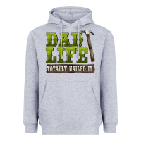Heather Grey dad lıfe totally naıled it Heavyweight Hoodie - BarkalooDesign