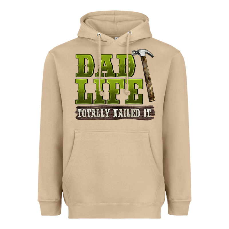 Dad Lıfe Totally Naıled It Heavyweight Hoodie by BarkalooDesign | Teevron
