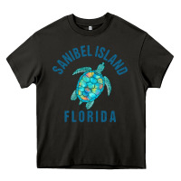 Asphalt sanibel island beach design  sea turtle illustration gift pullover hoo Heavy Core Tee - trangStudio