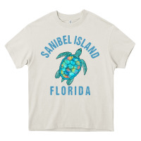 Cream sanibel island beach design  sea turtle illustration gift pullover hoo Heavy Core Tee - trangStudio