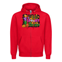 Red it's spooky season halloween Zipper Hoodie - Artiststas