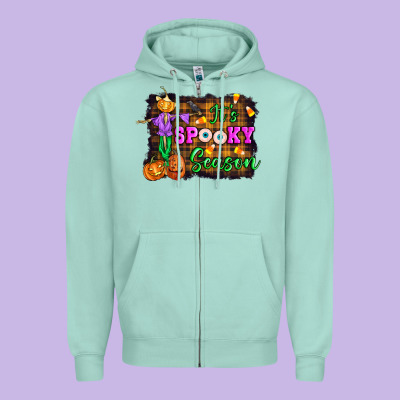 It's Spooky Season Halloween Zipper Hoodie Designed By Artiststas
