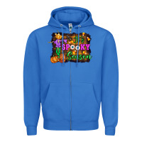 True Royal it's spooky season halloween Zipper Hoodie - Artiststas