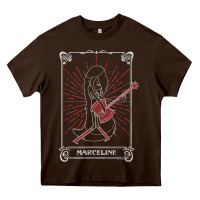 Chocolate Brown adventure time halloween marceline tarot card Heavy Core Tee - trangStudio