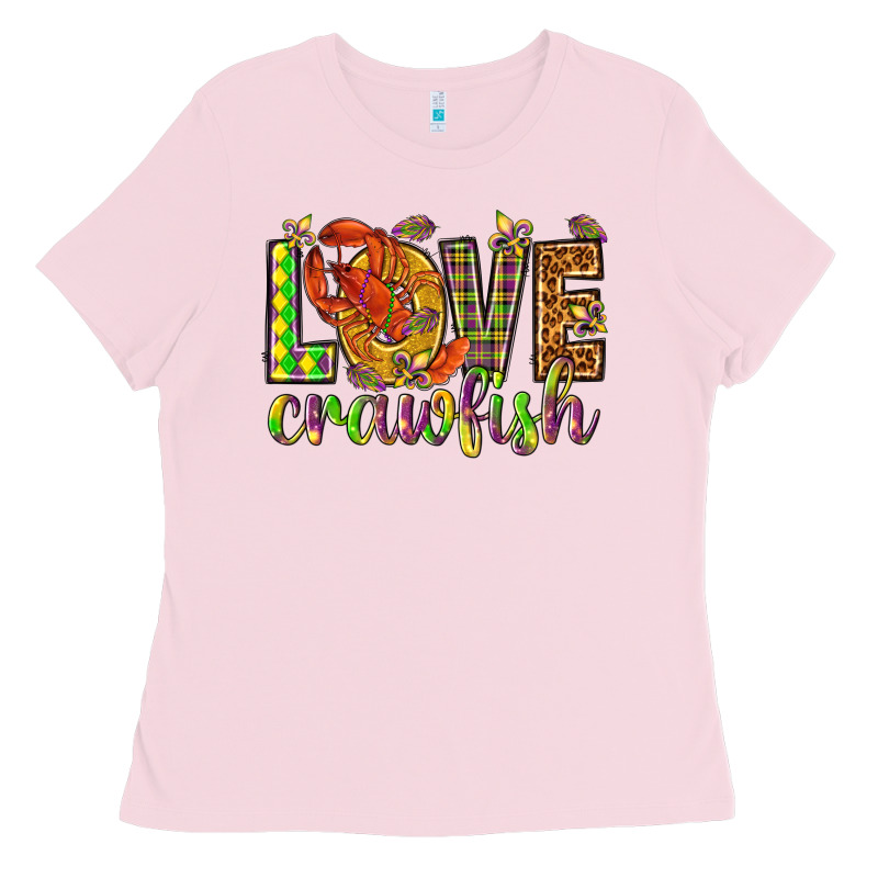 Mardi Gras Love Crawfish Ladies Tee by NancyCooperArtShop | Teevron