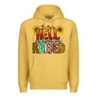 Antique Gold The Only Hell My Momma Ever Premium Hoodie - CowhideDigitalArt