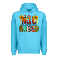 Ocean Blue The Only Hell My Momma Ever Premium Hoodie - CowhideDigitalArt