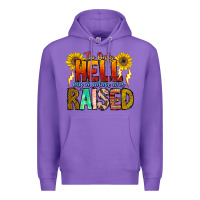 Purple The Only Hell My Momma Ever Premium Hoodie - CowhideDigitalArt