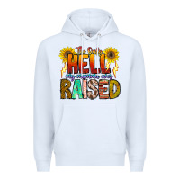 White The Only Hell My Momma Ever Premium Hoodie - CowhideDigitalArt